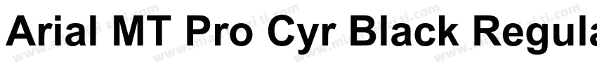 Arial MT Pro Cyr Black Regular字体转换